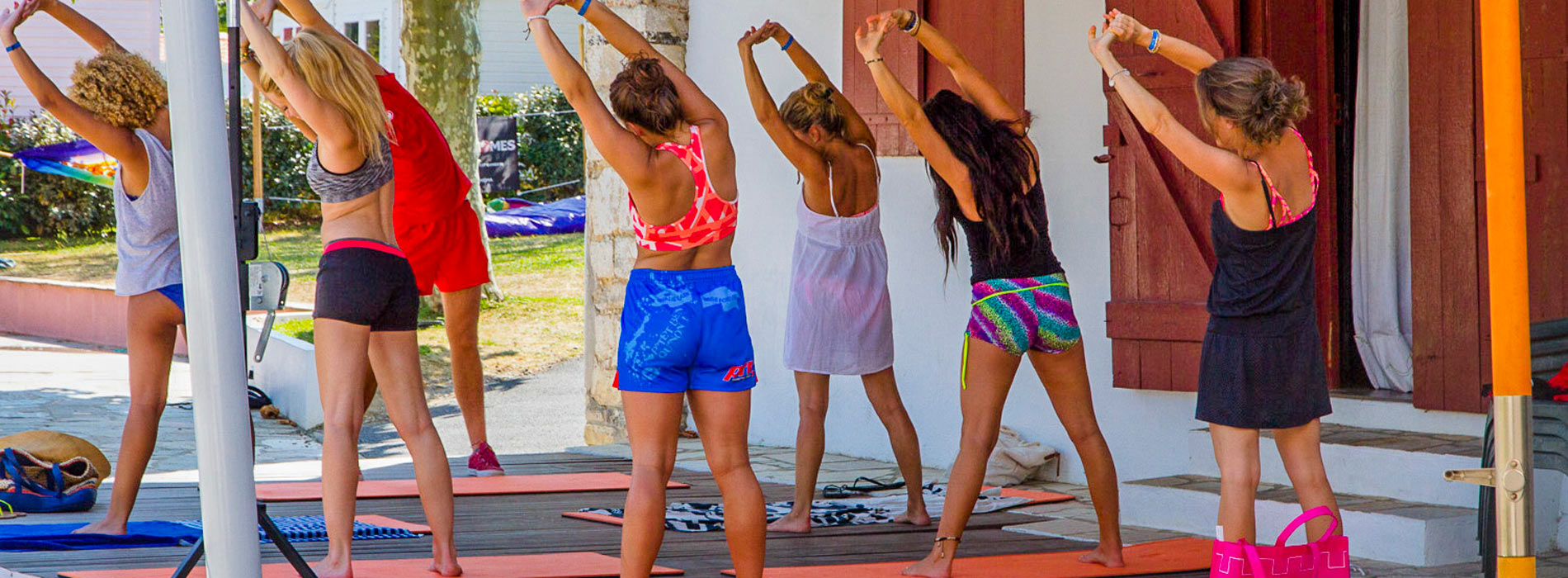 camping yoga bidart