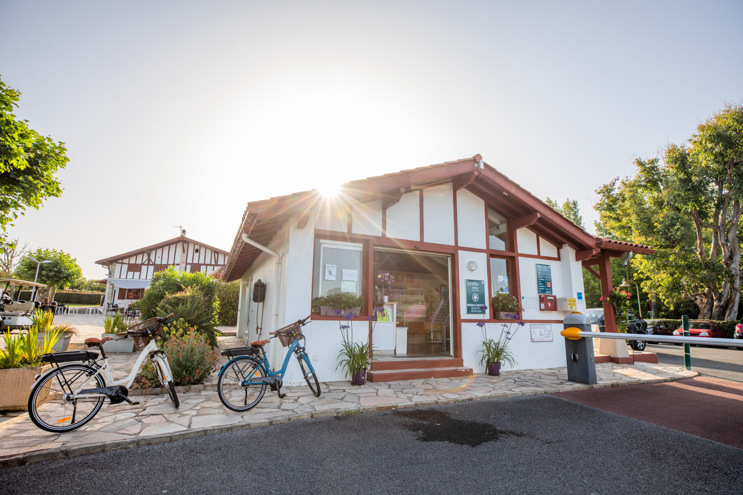 accueil du camping à bidart